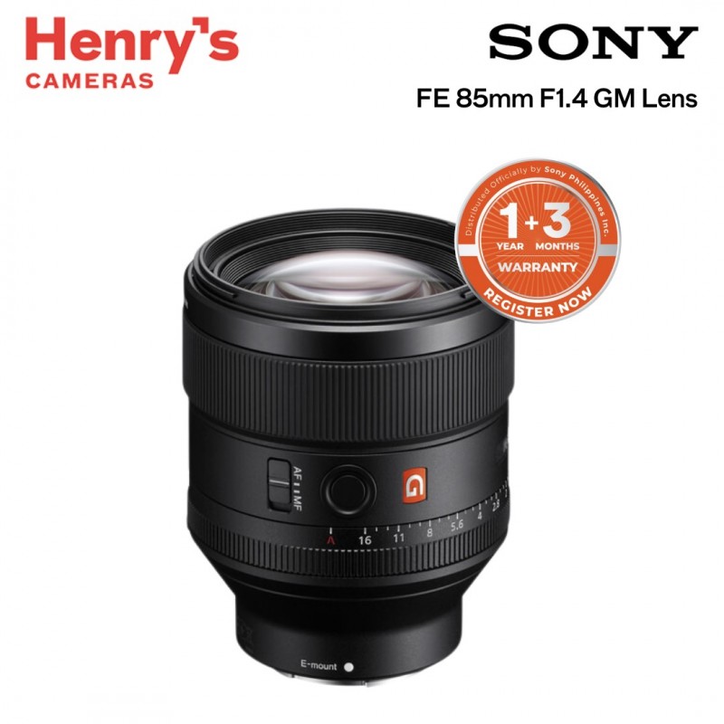 SONY FE 85MM F1.4 GM LENS (SONY PHILS)